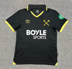 ( S-4XL ) 25-26 West Ham United 2nd Away Black Thailand Soccer Jersey AAA-512
