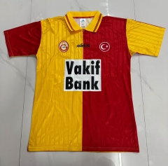 Retro Version 96-97 Galatasaray SK Home Red&Yellow Thailand Soccer Jersey AAA-503