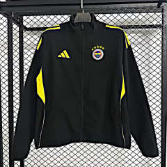 (S-3XL) 25-26 Fenerbahçe Black Soccer Trench Coat-GB