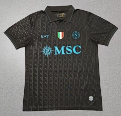 (S-4XL) 2025-2026 Napoli 2nd Away Black Thailand Soccer Jersey AAA-818