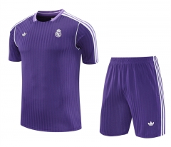 2025-2026 Real Madrid Purple Thailand Training Soccer Uniform-418