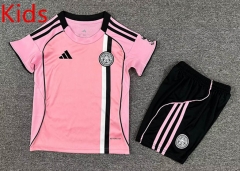 2025-2026 Leicester City 2nd Away Pink Kids/Youth Soccer Uniform-7809