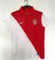 Retro Version 14-15 Monaco Home Red&White Thailand Soccer Jersey AAA-811