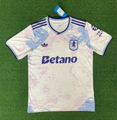 (S-4XL) 25-26 Aston Villa 2nd Away White Thailand Soccer Jersey AAA-403