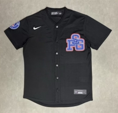 (S-4XL) 25-26 Paris Black Thailand Baseball Jersey AAA-GB