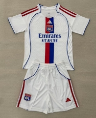 25-26 Olympique Lyonnais Home White Soccer Uniform-AY