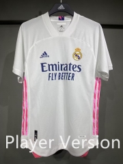 (S-3XL) Player Version 20-21 Real Madrid Home White Thailand Soccer Jersey-4563