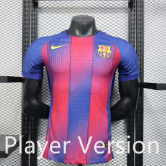 Player Version 25-26 Without Chest Logo Barcelona Home Red&Blue Thailand Soccer Jersey AAA-888