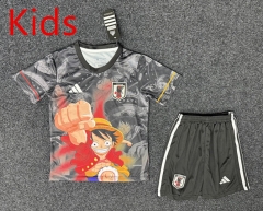 2025-2026 Special Version Japan Black Kids/Youth Soccer Uniform-GB