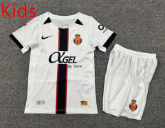 2025-2026 RCD Mallorca Away White Kids/Youth Soccer Uniform-7809