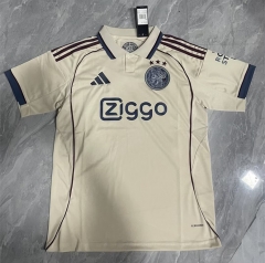 2025-2026 Ajax 2nd Away Beige Thailand Soccer Jersey AAA-818