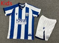 2025-2026 West Bromwich Albion Home Blue&White Kids/Youth Soccer Uniform-7809