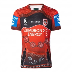 2025 St George Red&Black Thailand Rugby Shirt