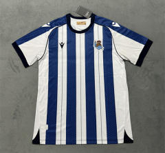 (S-4XL) 2025-2026 Real Sociedad Home Blue&White Thailand Soccer Jersey AAA-4506