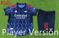 Player Version 25-26 Arsenal Away Blue Kids/Youth Soccer Uniform-9926