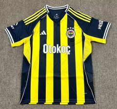25-26 Fenerbahçe Home Yellow&Blue Thailand Soccer Jersey AAA-417
