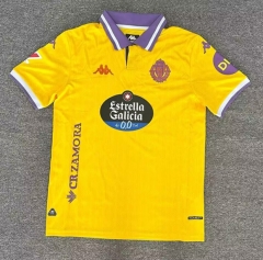 (S-4XL) 2025-2026 Real Valladolid 2nd Away Yellow Thailand Soccer Jersey AAA-512