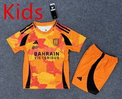 25-26 Paris FC 2nd Away Orange Kids/Youth Soccer Uniform-6748