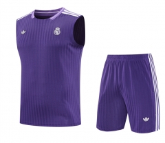 2025-2026 Real Madrid Purple Thailand Training Soccer Vest Uniform-418