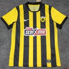 25-26 AEK Athens Home Yellow&Black Thailand Soccer Jersey AAA