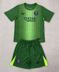 2025-26 Paris SG Goalkeeper Green Soccer Uniform-AY