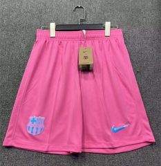 25-26 Barcelona Pink Thailand Soccer Shorts-2886