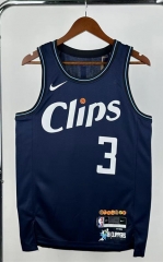 2024 City Edition Los Angeles Clippers Royal Blue #3 NBA Jersey-311