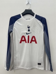 2025-2026 Tottenham Hotspur Home White LS Thailand Soccer Jersey AAA-8430