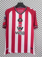 (S-4XL) 25-26 Sunderland AFC Home White&Red Thailand Soccer Jersey AAA-2044