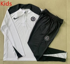 2025-2026 Chelsea White Kids/Youth Soccer Tracksuit-815