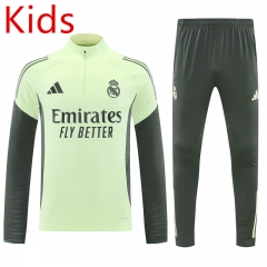 2025-26 Real Madrid Green Kids/Youth Soccer Tracksuit-7411