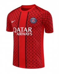 25-26 Paris SG Red Thailand Training Soccer Jersey-418