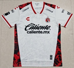 (S-4XL) 25-26 Club Tijuana Away White Thailand Soccer Jersey AAA