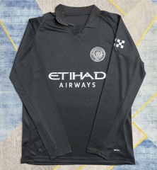 25-26 Manchester City Away Black LS Thailand Soccer Jersey AAA-422