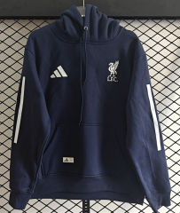 Player Version 25-26 Liverpool Royal Blue Thailand Soccer Tracksuit Top With Hat-LH
