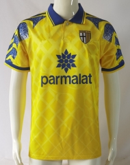 Retro Version 95-97 Parma Calcio Away Yellow Thailand Soccer Jersey AAA-503