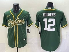 Joint Version Green Bay Packers Green #12 NFL Jersey-0840