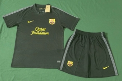 11-12 Retro Version Barcelona Away Green Soccer Uniform-5074
