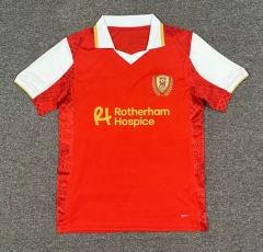 (S-4XL) 25-26 Rotherham United F.C. Home Red Thailand Soccer Jersey AAA-512