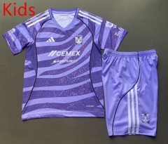 2025-26 Special Version Tigres UANL Goalkeeper Purple Kids/Youth Soccer Uniform-912