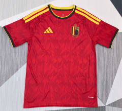 (S-4XL) 26-27 Belgium Home Red Thailand Soccer Jersey AAA-4927