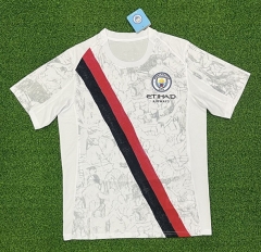 (S-4XL)2025-2026  FIFA Club World Cup  Manchester City Away White Thailand Soccer Jersey AAA-403