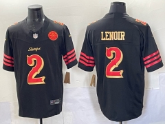 (Logo 7)San Francisco 49ers Black #2 NFL Jersey-0840