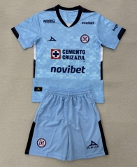 2025-2026 Cruz Azul Goalkeeper Blue Soccer Uniform-AY