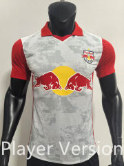 Player Version 2025-2026 FC Red Bull Salzburg White&Red Thailand Soccer Jersey AAA-SJ