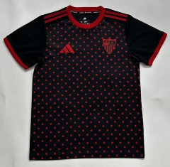 (S-4XL) 2025-2026 Sevilla Black Thailand Training Jersey AAA-GB