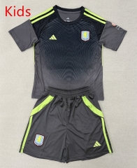 25-26 Aston Villa Goalkeeper Gray Kids/Youth Soccer Uniform-AY