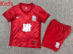 2025-2026 Birmingham City 2nd Away Red Kid/Youth Soccer Uniform-7809