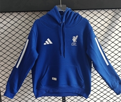 Player Version 25-26 Liverpool Blue Thailand Soccer Tracksuit Top With Hat-LH