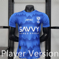 Player Version 2025-2026  Al Hilal SFC  Home Blue Thailand Soccer Jersey AAA-888